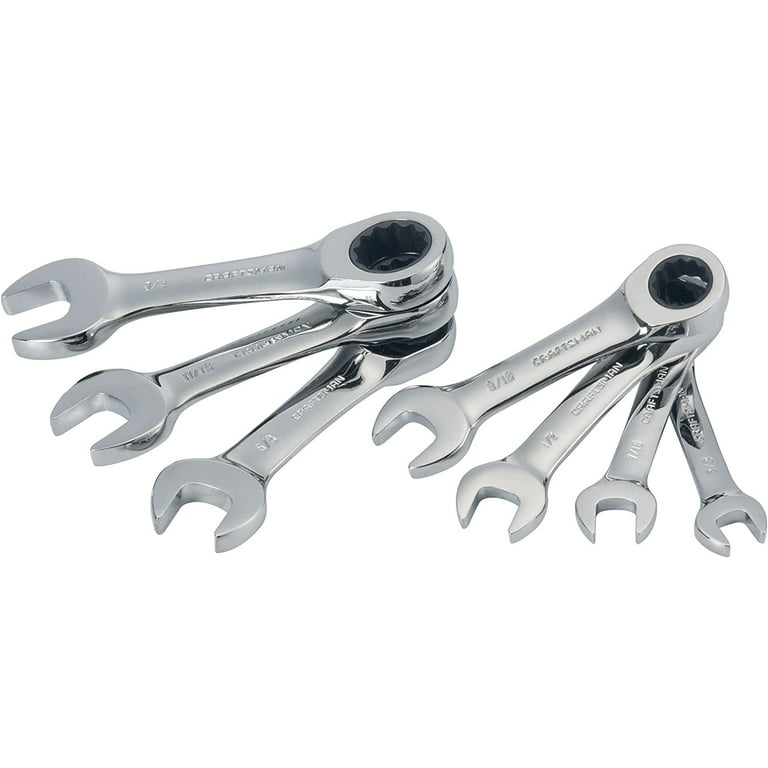 Craftsman SAE Stubby Ratcheting Wrench Set (7 Pc)