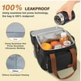 thumbnail image 3 of 2025New Lunch Bag , 17L Expandable Double Deck Lunch Cooler Box, Lightweight Leakproof Lunch Tote Bag W/ Side Tissue Pocket&Adjustable Shoulder Strap, Suit for Work,School, 3 of 7
