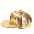 thumbnail image 6 of Tao Tao Hip Hop Hat Flat-Brimmed Rock Cap Adjustable Baseball Caps Men Women Gold Free Size, 6 of 9