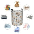 thumbnail image 6 of XMXT Collapsible Laundry Basket, Boho Feather Decoration Polyester Waterproof Laundry Hamper, 40L, 6 of 8