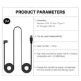thumbnail image 5 of Orzero 16ft /5m Replacement Oculus Link Cable for Oculus Quest 2 / Quest, 5Gbps USB 3.2 Gen 13A High Transfering Data Speed with USB-C to USB-A Adapter for PC (Improved The Connector), 5 of 6