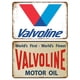 thumbnail image 1 of Placa Metal Aceite Valvoline Vintage Pintura Hierro Rectangular 40x30cm 2 Uds., 1 of 10