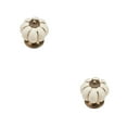 thumbnail image 2 of Riwesomey Pomos de puerta de cerámica, tirador de cajón para armario de zapatos, tirador decorativo Vintage, piezas de muebles de baño, Blanco 2Conjunto, 2 of 6