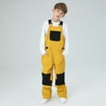 thumbnail image 6 of HCNTES Toddler Kids Snow Bib Overalls Waterproof Adjustable Straps Warm Winter Ski Pants for Outdoor Adventures(A-Yellow,5-6 Years), 6 of 9