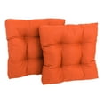 thumbnail image 3 of 19-inch Squared Spun Polyester Tufted Dining Chair Cushion (Set of Two)-Color:Bery Berry, 3 of 4