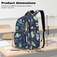 thumbnail image 7 of HUIACONG Space Rocket Planet 17 Inch Backpack and Lunch Box Set 4 Pcs Total, Pencil Case & Water Bottle Sleeve, Fits Laptop and Textbooks, for Middle and High School, 7 of 7