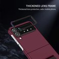 thumbnail image 6 of ELEHOLD Slim Fit Case for Samsung Galaxy Z Flip 4 with Invisible Hidden Kickstand Non-Slip Full Body Shockproof Protective Cover for Samsung Z Flip 4, Winered, 6 of 9