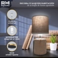 thumbnail image 3 of Lámpara de Mesa Buró con Interruptor, Base Antideslizante cafe Grande, 3 of 8