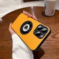 thumbnail image 1 of Business Logo Hole PU Funda de cuero Magsafe para iPhone 11 12 13 14 Pro Max Plus Protector de lente de vidrio Cubierta trasera suave a prueba de golpes Dengxun unisex, 1 of 2