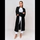 thumbnail image 4 of Suéteres Tipo Cárdigan Largos, Acogedores y Peludos para Mujer, Informales, de Larga y con Abertura Frontal, de Mohair. Negro Talla Única, 4 of 7