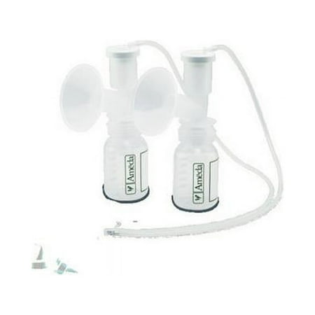 Ameda 17152 Dual HygieniKit Milk Collection System w/One Hand Breast Pump Adapter