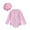 w93# Pink2255, variant on Wuxian Baby Swimsuit Rash Guard Swim Long Sleeve Patchwork Zipper Up Round Neck Bodysuit With Cute Hat Beach Swimwear,Green,6-12 Months
