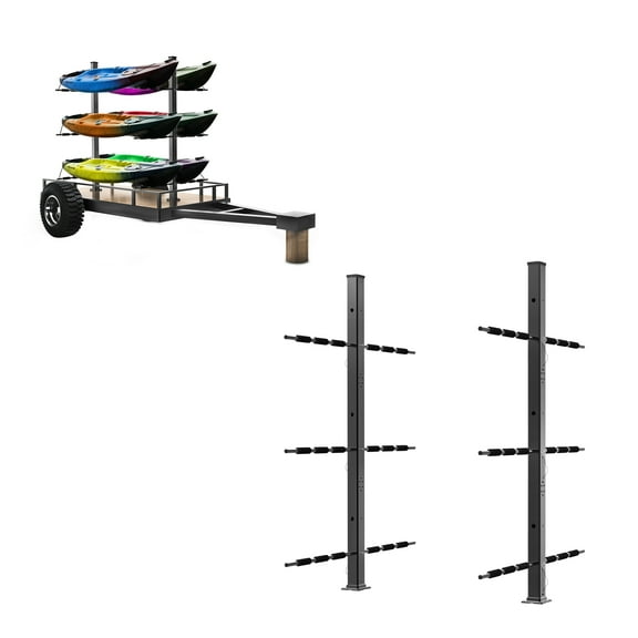 FDB Adjustable Multifunctional Kayak Carrier Transport Rack Canoes Boats Paddleboard SUP Storage Heavy Duty Weatherproof Stand (no Trailer)