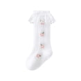thumbnail image 2 of Biezeib Baby Girls Knee High Socks Cute Floral Print Lace Ruffles Dress Socks Newborn Stockings for Toddler Clothing Accessories, 2 of 6