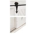 thumbnail image 5 of Kate and Laurel Cates Decorative Wood Wall Storage Cabinet with Vanity Mirror and Sliding Barn Door, Rustic White, 5 of 9