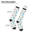 thumbnail image 2 of Naloa Lighthouse And Sea Thigh High Socks Extra Long Stretchy Sock Women Over Knee High Opaque Stocking Daily Wear, 2 of 6
