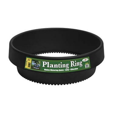 6 Pack of 20" Planting Rings Water Retention Protects Roses & Shrubs, Separates Rock, Mulch & Grass