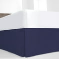 thumbnail image 5 of Simply Put Cotton Blend Percale Pleated Bedskirt Queen Navy, 5 of 5