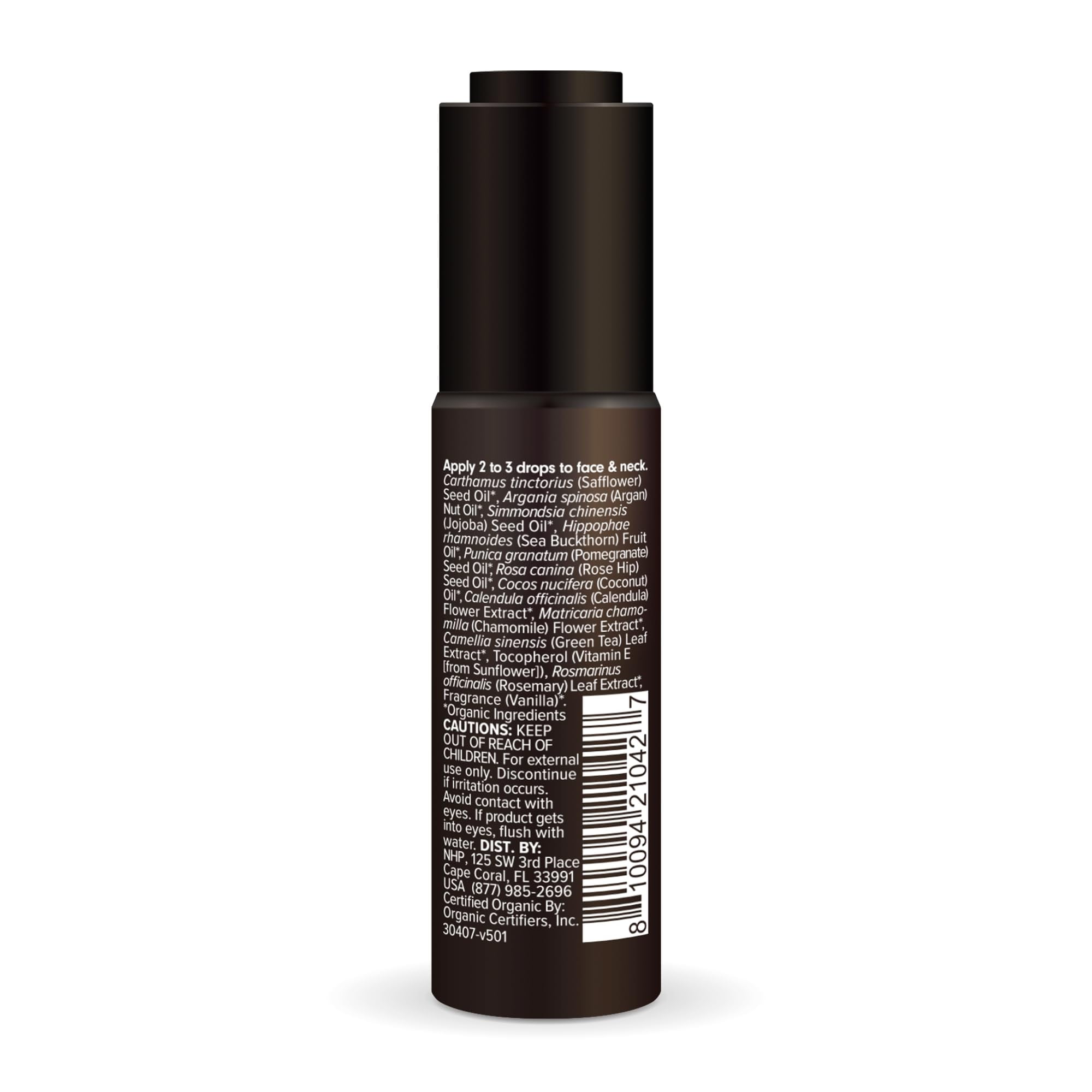 Ola Botanicals Organic Serum, 1 Fl. Oz. (30 mL), Smooth and Restore, Argan Oil and Vitamin E, Certified USDA Organic, Cruelty Free, Non-GMO, Dr. Mercola