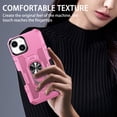 thumbnail image 3 of for iPhone 15 Case with Magnetic Ring Kickstand Durable [Military Drop Protection] [Magnetic Support Car Mount] Grip Shockproof Slim Rugged Matte Phone Cases For iPhone 15,Pink, 3 of 10