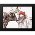 thumbnail image 2 of Kamdon Kreations 14x12 Black Modern Framed Museum Art Print Titled - Under the Mistletoe, 2 of 5