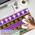 thumbnail image 4 of Long Mouse Pads for Desk,Halloween Striped Icons Pattern Desk Mats on Top Of Desks, Desk Mouse Pad Extra Large with 3mm Non-Slip Base and Stitched Edge for Gaming,Office,Work,Home 31.5x15.7in, 4 of 5