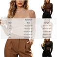 thumbnail image 6 of Ahabrexf Women Mock Neck Sheer Mesh Long Sleeve Top, See Through Slim Fit Solid Color High Stretch Layering Shirt for Club Daily Casual Outfits, 6 of 6