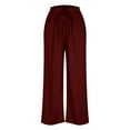 thumbnail image 4 of Pincandy Women's Casual Wide Leg Pants - Loose Fit with Tie Waist & Pockets, Comfortable & Stylish for Everyday Wear & Relaxed Outfits, 4 of 7