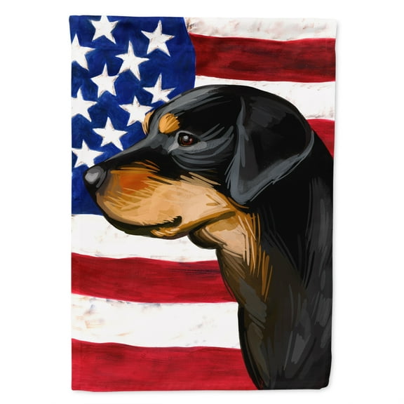 Carolines Treasures CK6714GF Smaland Hound Dog American Garden Size outdoor-flags, Multicolor