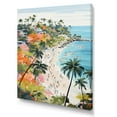 thumbnail image 2 of Designart "Coastal Beach Paradise in Pastel Colors III" Coastal Canvas Wall Art - Coastal Green Coastal Beach Entryway Wall Art Print, 2 of 6
