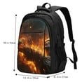 thumbnail image 5 of Balery Cool Fire Man Print USB Charging Backpack for Men and Women - Water-Resistant, Anti-Theft Laptop Backpack with USB Port for Travel, Work, School, and College, 5 of 7