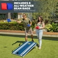 thumbnail image 4 of GoSports 4 x 2 ft Resort Collection All Weather Cornhole Board Set - Regulation Size - Blue Stripe, 4 of 6
