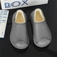 thumbnail image 6 of Women Men Adult Clogs Fuzz Lined Waterproof Closed-back House Slippers Non-slip Bedroom Slides for Indoor Outdoor, 6 of 8