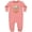 Mauve, variant on Sloth I Love My Baba Baby Fleece Romper