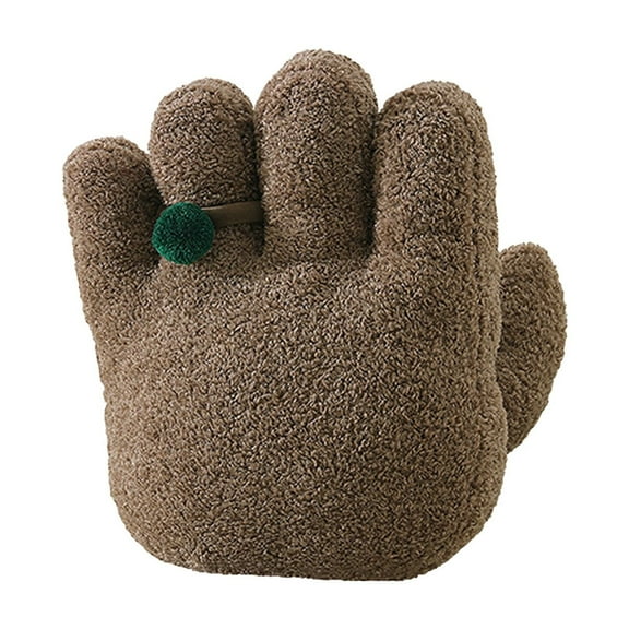 Hwkond Large Throw Pillows Shaped Palm Pillow With Core Fashion Style Sense Of Home Cushion Love Life Soft Sofa Pillow Special Design With Ring Pillow Home Casual Cushion,Brown