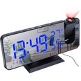 thumbnail image 1 of HAHDAXIA Projection Digital Alarm Clock for Bedrooms, FM Radio Alarm Clock, 7.5'' Dual Alarms with Snooze, USB Charging Port, Temperature & Humidity Display, 180¡ã Rotable, 4 Dimmer, 12/24 Ho, 1 of 6