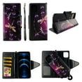 thumbnail image 1 of Sparkly Butterfly Case for iphone iPhone 12 Pro Magnetic Detachable Pu Leather Wallet Cover Flap Closure and Snap-on Book Style Cases Card Holders Wrist Strap 2 in 1 Folio, 1 of 3