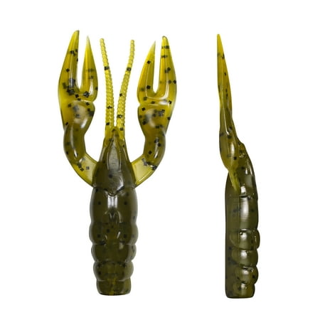 Lunkerhunt Finesse Craw Creature Bait Green Pumpkin 3 in 1/4 oz 8 Pack