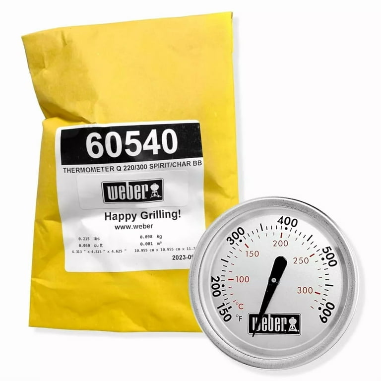 Weber 60540 Replacement Thermometer for Charcoal, Spirit, Q Grills