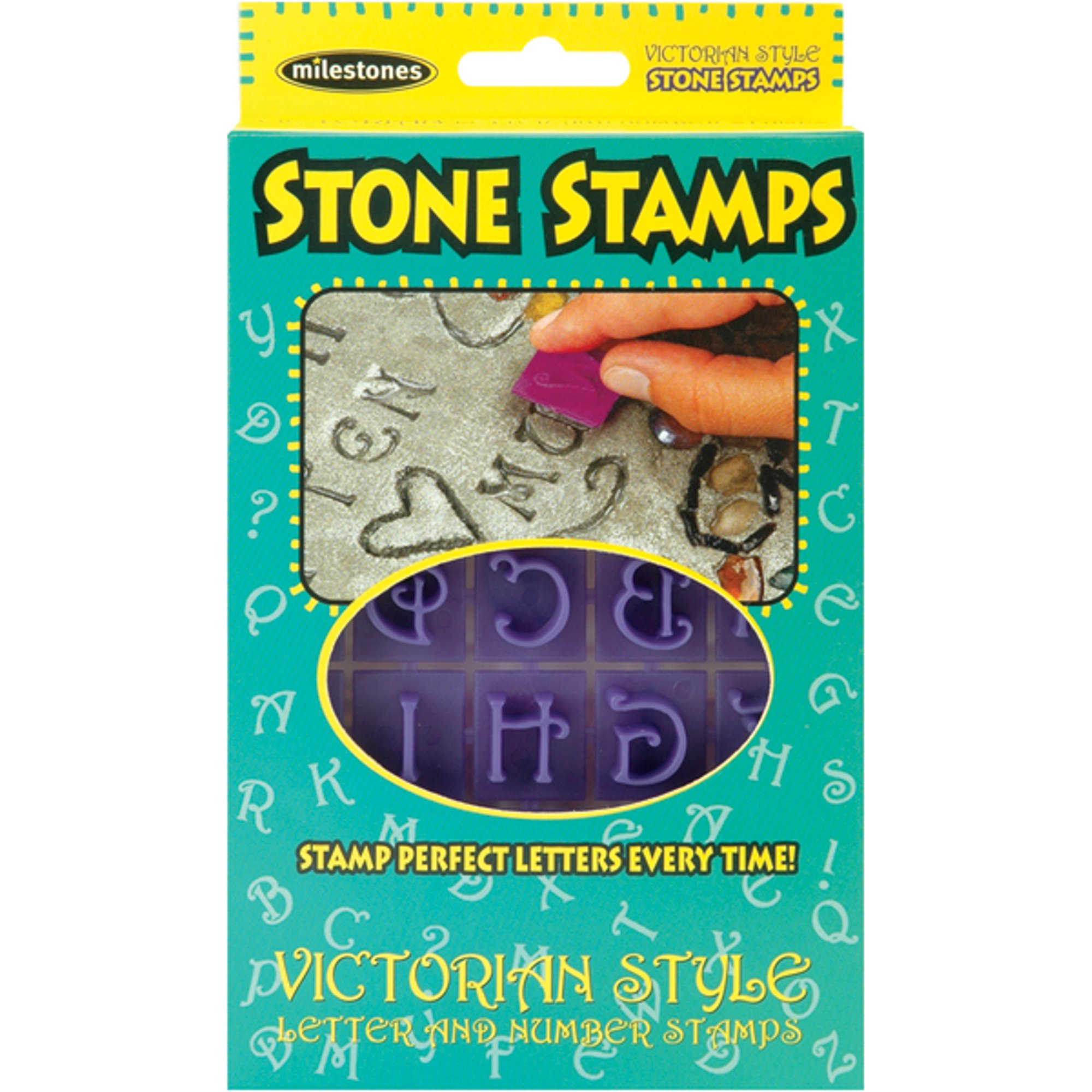 Stone Stamps Victorian Style Letters & Numbers