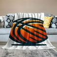 thumbnail image 2 of YANMS Football Basketball Rugby Ball Pattern Plush Flannel Throw Blanket is Soft and Warm, Comfortable and Convenient Blanket Camping Sofa Bed Gift, 2 of 6