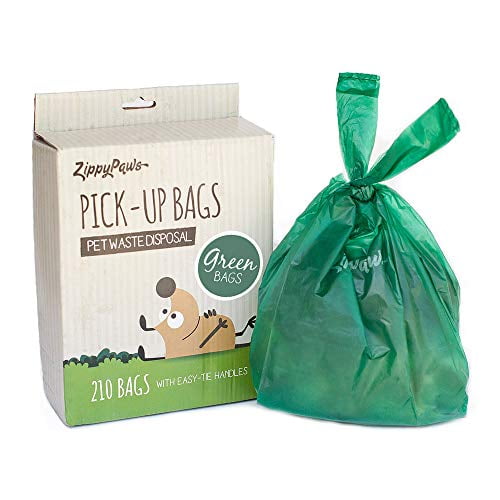 ZippyPaws Dog Poop PickUp Bags, Large Strong Waste Bags with Easy
