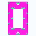thumbnail image 5 of Metal Light Switch Plate Cover Teal Royal King Queen Crown KIN009, 5 of 13