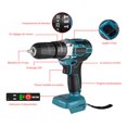 thumbnail image 4 of Destornillador inalámbrico de 18 V con baterías, taladro atornillador de 27-450 Nm, 25+3 configuraciones de par, 2 velocidades, LED, para bricolaje, azul y negro, 4 of 5