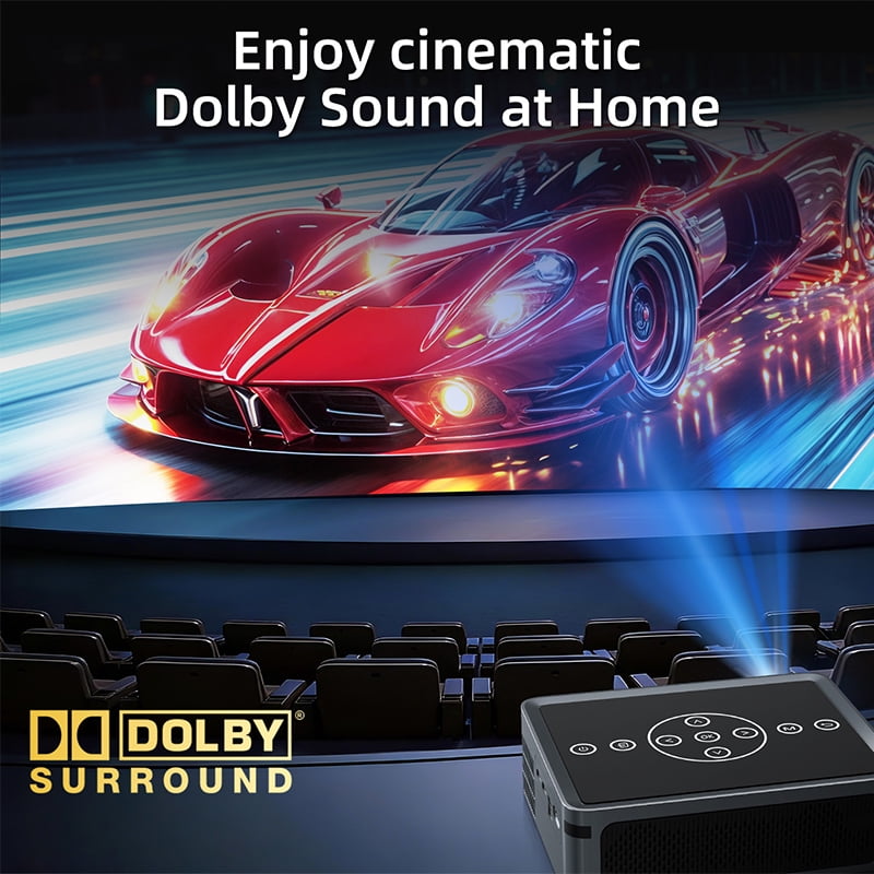 Xnano Projector with WiFi and Bluetooth Native 1080p 8K Decording Supported 12000LM Movie Projector Home Theater Outdoor
