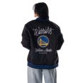 thumbnail image 2 of Unisex The Wild Collective  Black Golden State Warriors Full-Snap Bomber Jacket, 2 of 4