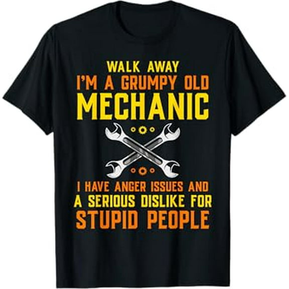 Mechanic Tshirt For Men Engineer Handyman Garage Repairman T-Shirt