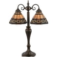 thumbnail image 3 of Meyda 147734 28 in. Ilona 2 Light Table Lamp, Mahagony Bronze, 3 of 5