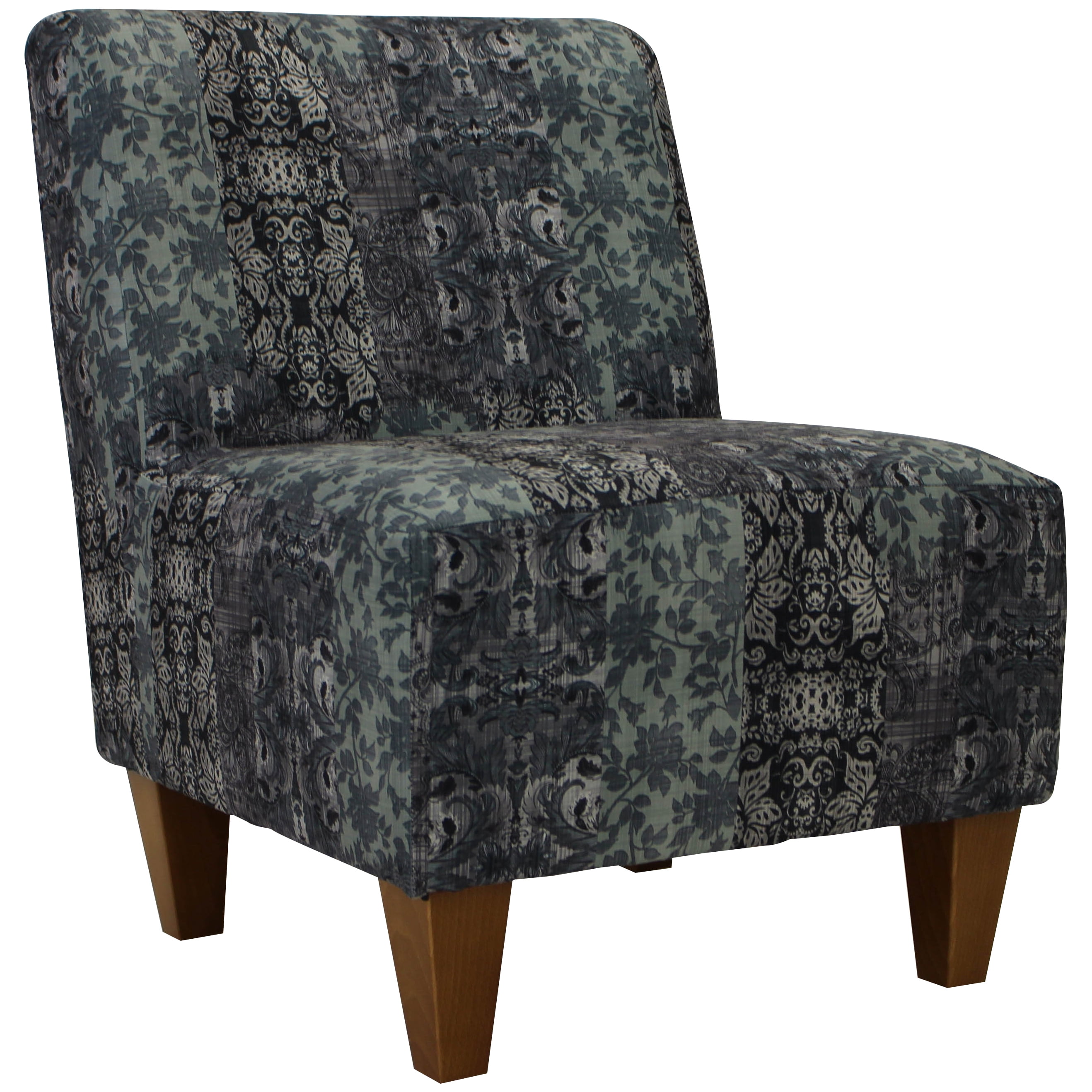 Fox Hill Trading Penelope Armless Slipper Chair, Slate