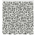 thumbnail image 3 of Ambesonne Ivory and Black Shower Curtain, Hand-drawn Stripes, 69"Wx84"L, Ivory Black, 3 of 3